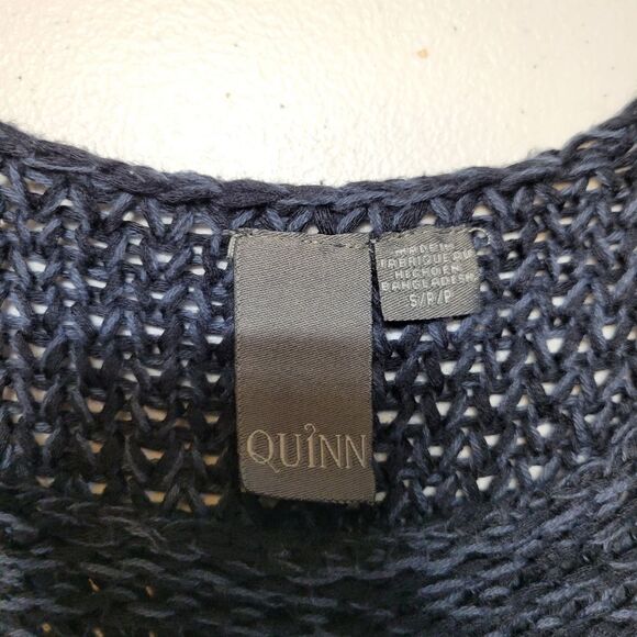 Quinn Blue Ombre Scoop Neck Loose Knit Sweater Women's Size Small - Picture 5 of 8